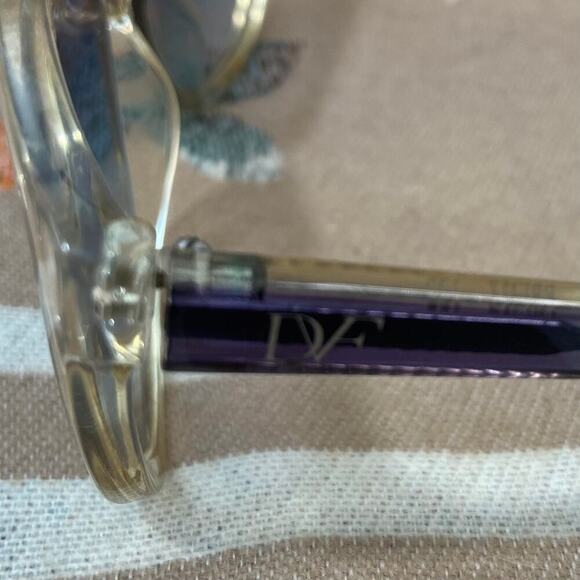 DIANE VON FURSTTENBURG Brielle Sunglass Frames DVF613S Women's Ombre Green Clear - Picture 3 of 9